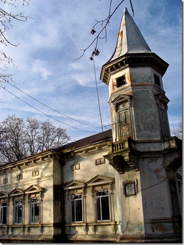Скала-Подільська, будівлі маєтку Голуховських
